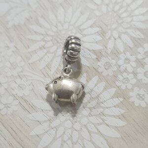 Pandora Sterling Silver Chinese Zodiac Pig Piggy Charm Bead
